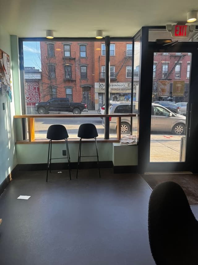 Cafe interior before transformation