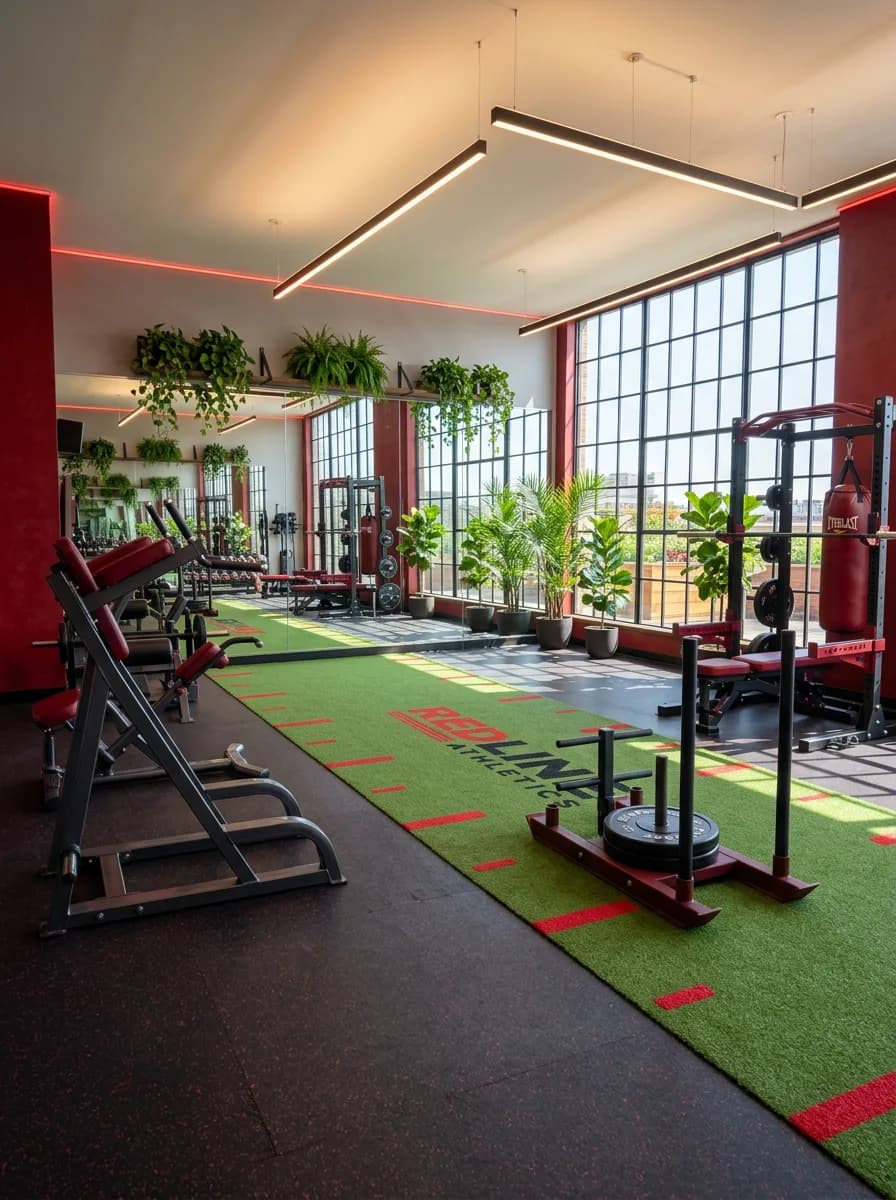 Gym after redesign with premium studio styling