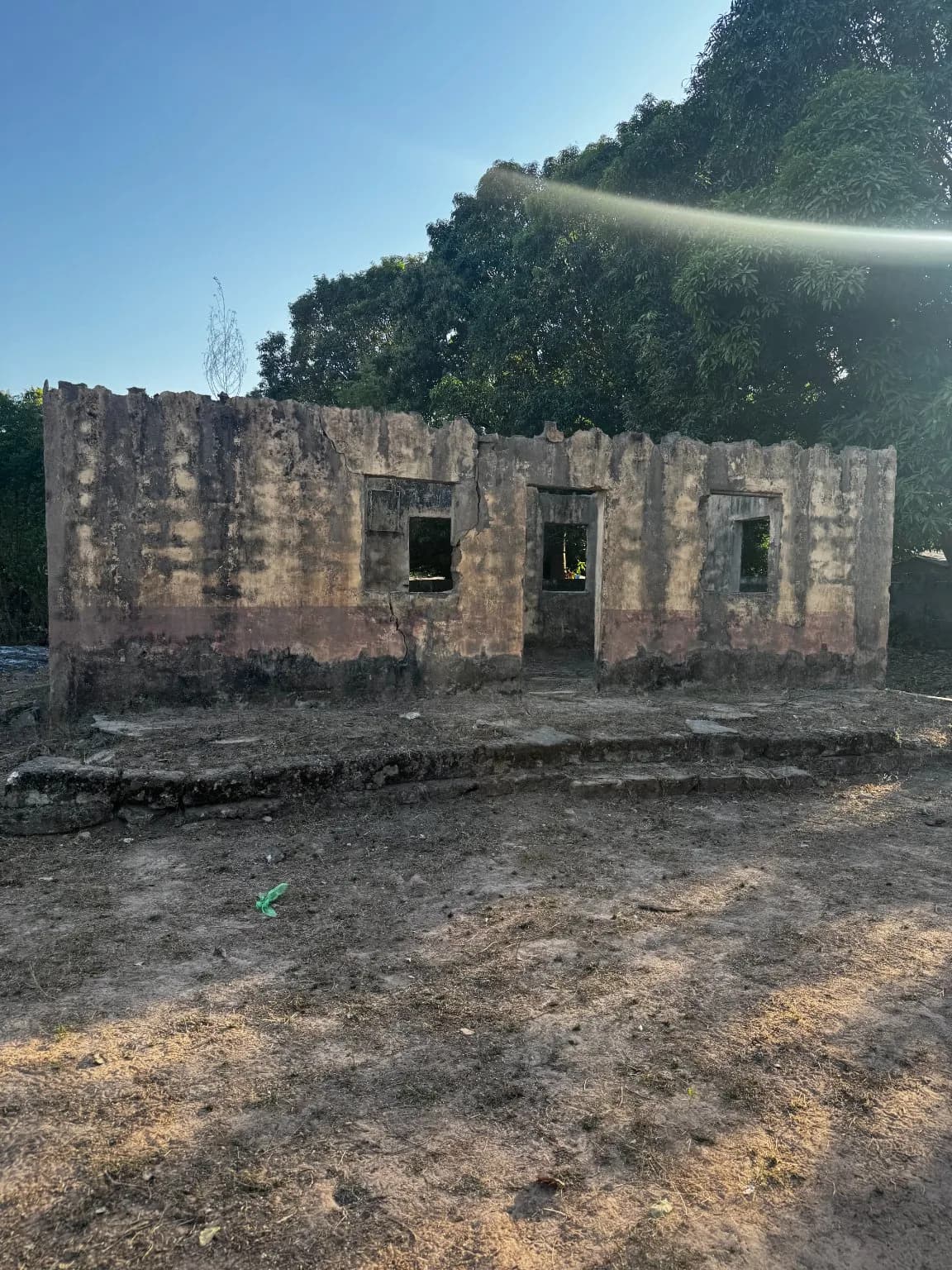 Abandoned structure before redesign